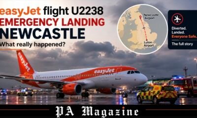 easyjet flight u2238 emergency landing newcastle Crisis