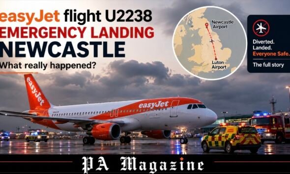 easyjet flight u2238 emergency landing newcastle Crisis