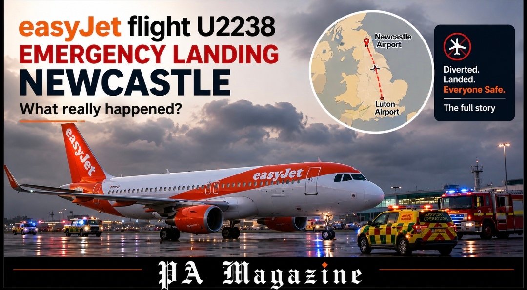 easyjet flight u2238 emergency landing newcastle Crisis